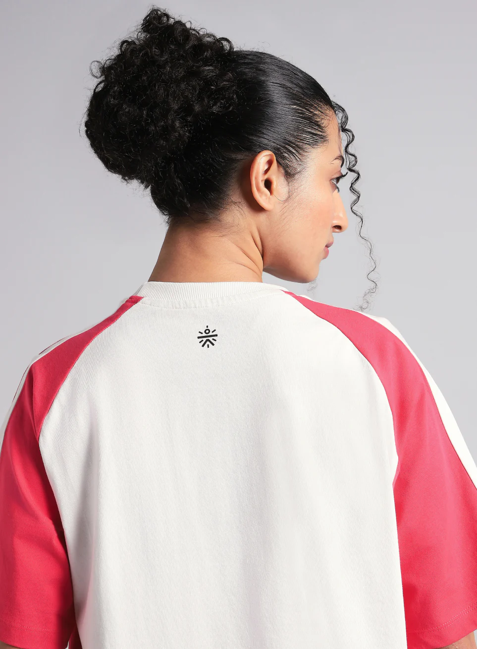 Women's Off White Classic Power Block Oversized Fit T-shirt - Image 8