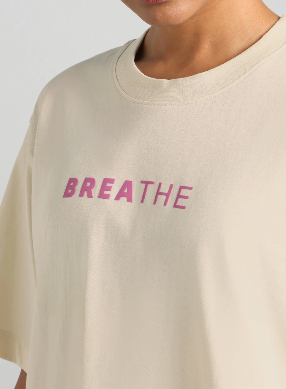 Women's Off White Flow Side Tie Up Relaxed fit T-shirt - Image 7
