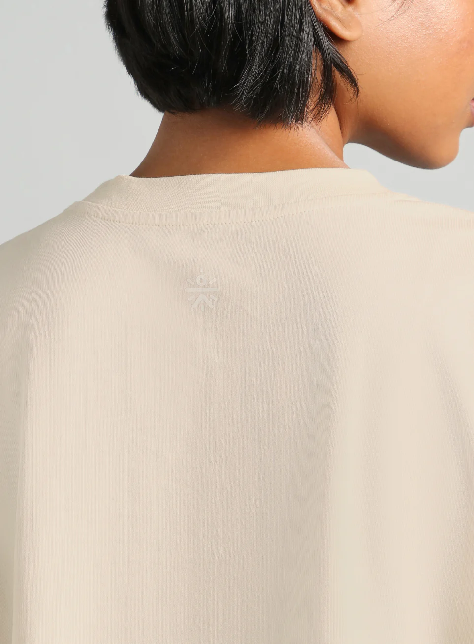Women's Off White Flow Side Tie Up Relaxed fit T-shirt - Image 8