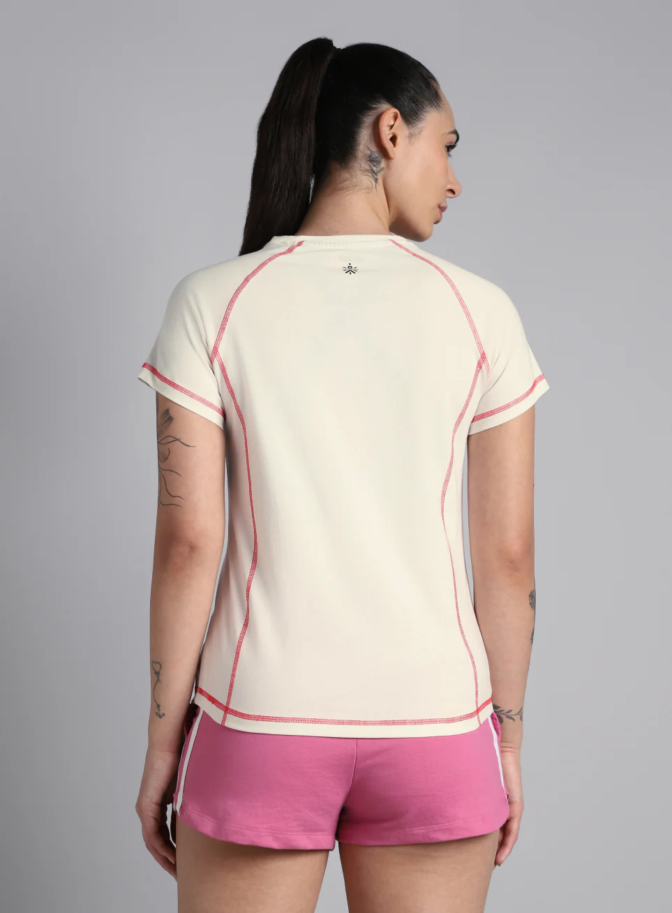 Women's Off White Power Line T-shirt - Image 6