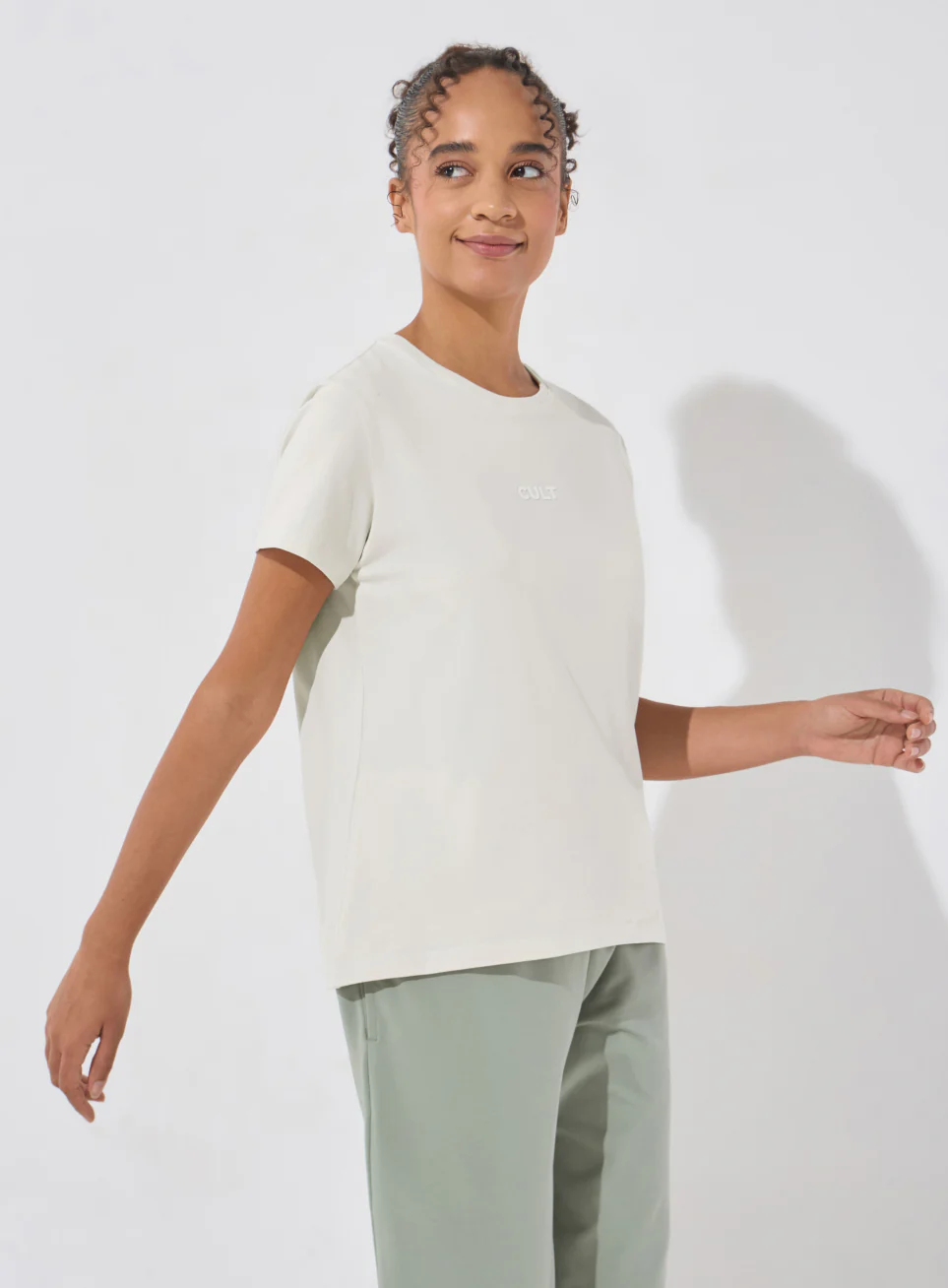 Women's Off-White Soft Form Classic T-shirt - Image 5