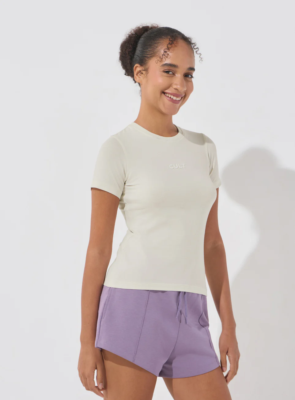 Women's Off-White Soft Form Snug T-shirt - Image 5