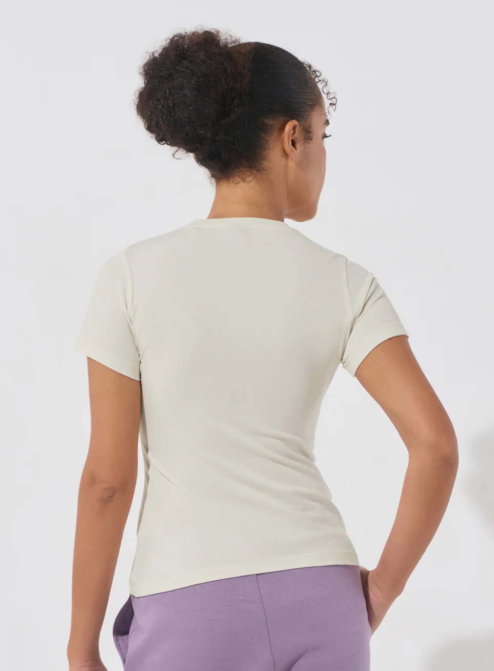 Women's Off-White Soft Form Snug T-shirt - Image 6
