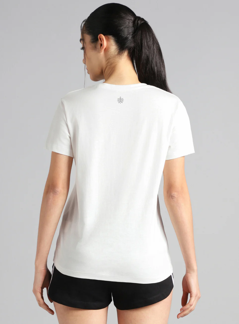 Women's Off White Sporty Graphic T-shirt - Image 6