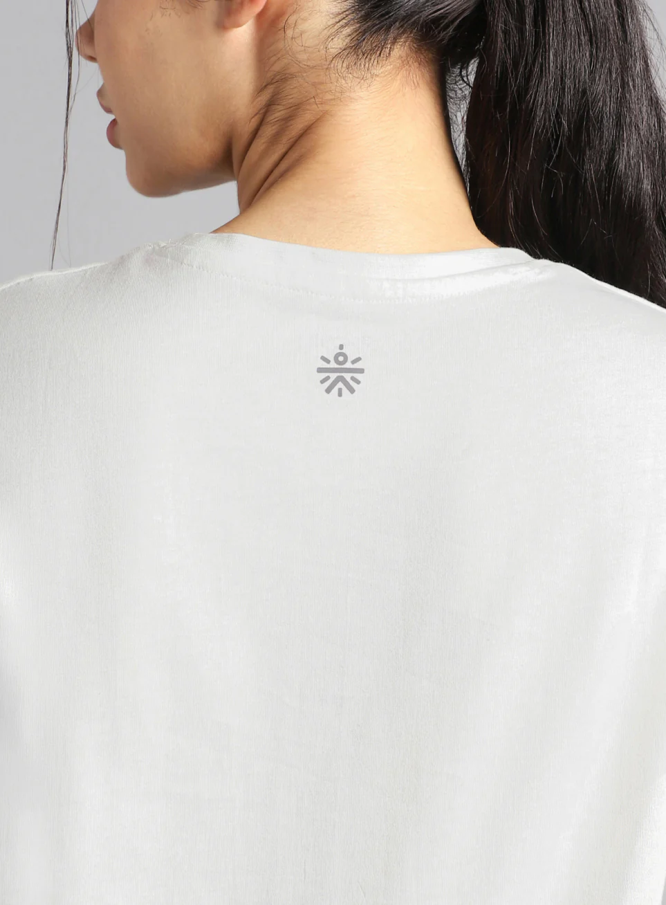 Women's Off White Sporty Graphic T-shirt - Image 8