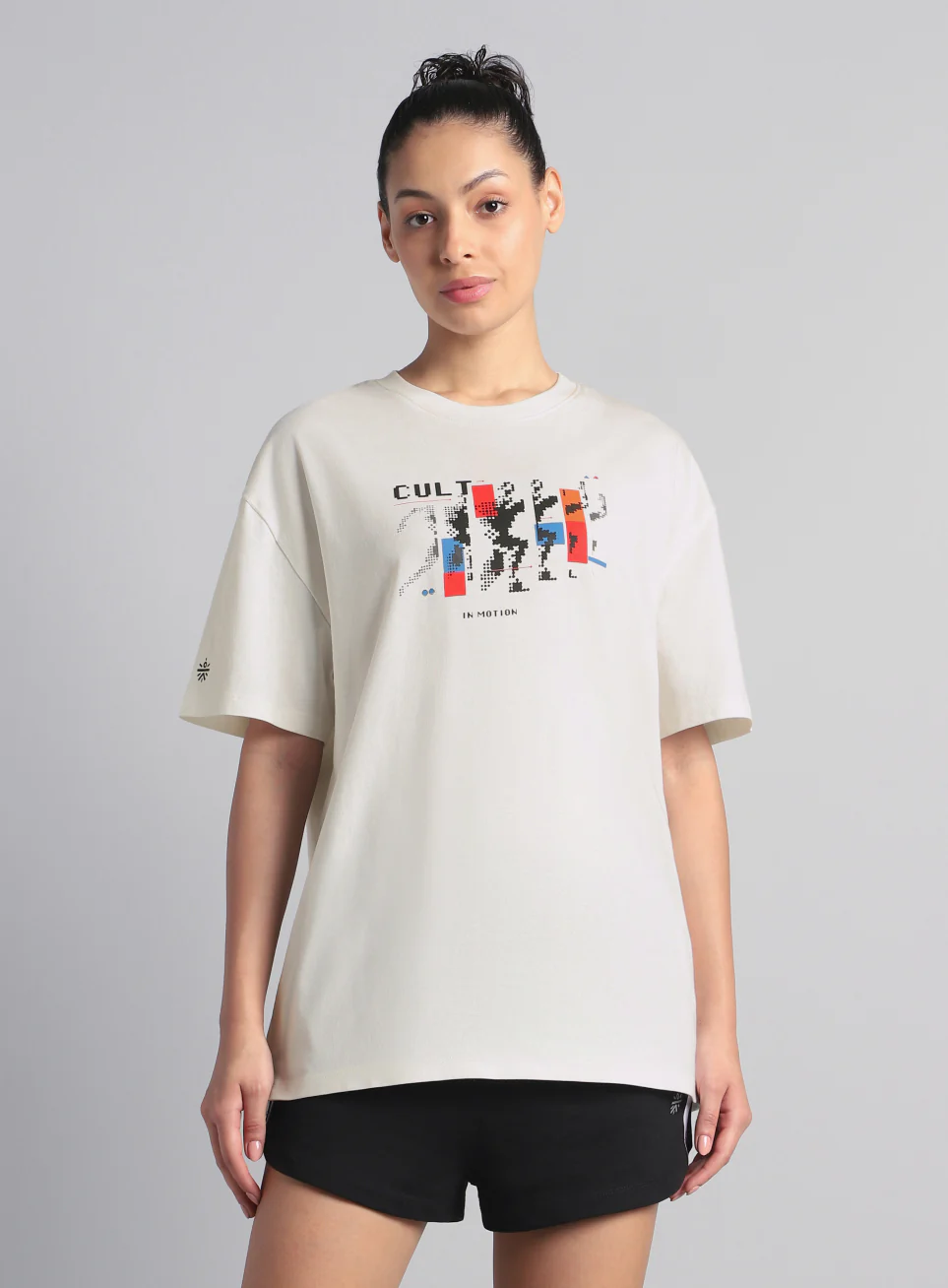 Women's Off White Stay In Motion T-shirt - Image 4