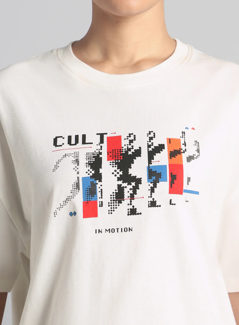 Women's Off White Stay In Motion T-shirt - Image 7