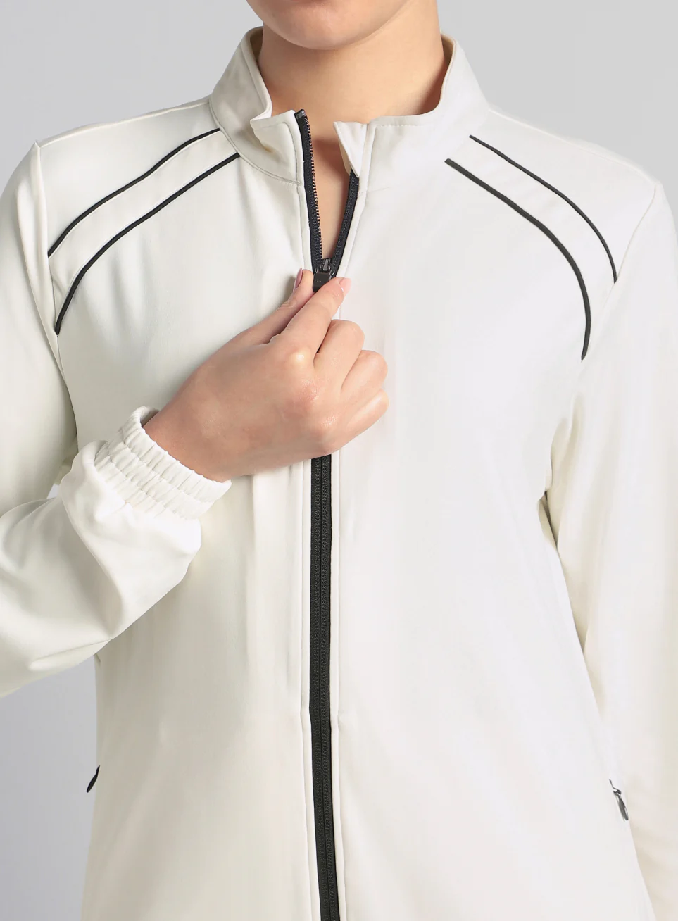 Women's Off White Train All Format Track Suit - Image 8