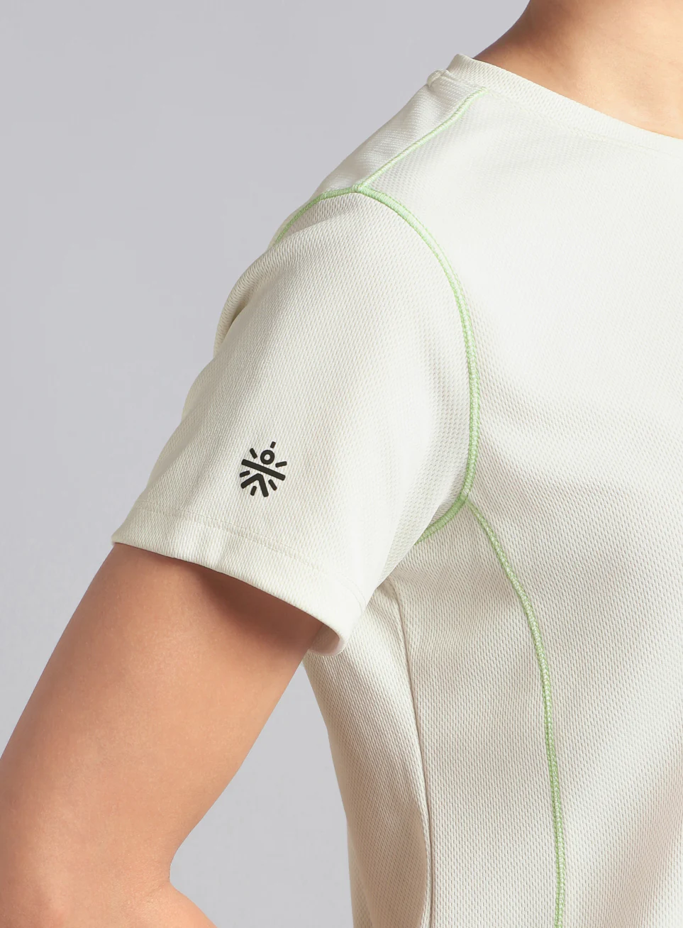 Women's Off White Training Essential Recycled Poly T-Shirt - Image 10