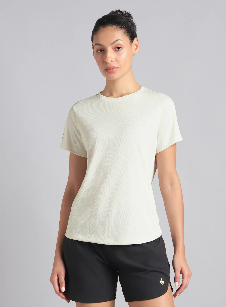 Women's Off White Training Essential Recycled Poly T-Shirt - Image 4
