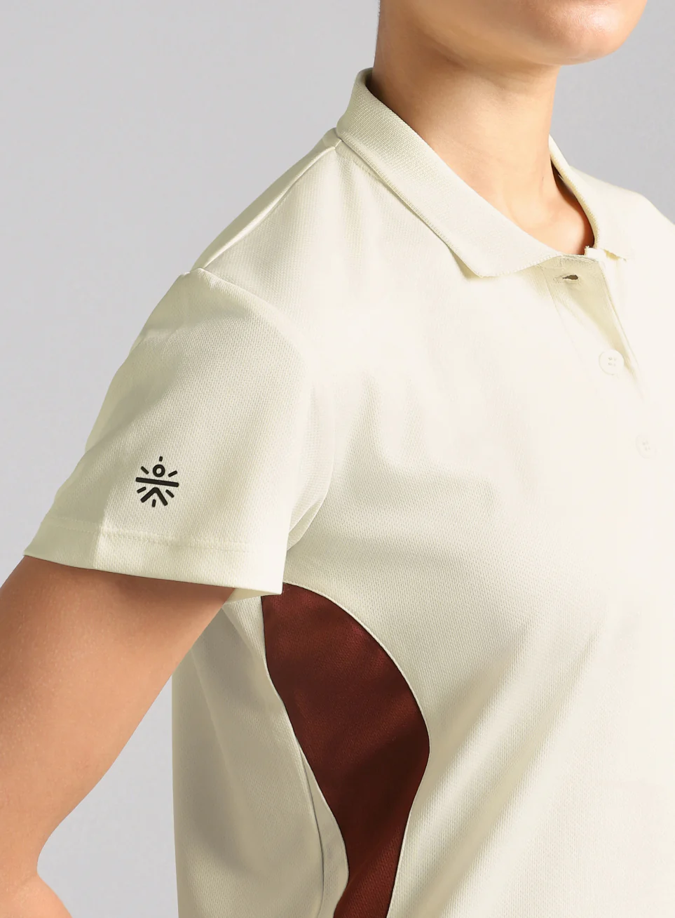 Women's Off White True Performance Polo T-shirt - Image 7
