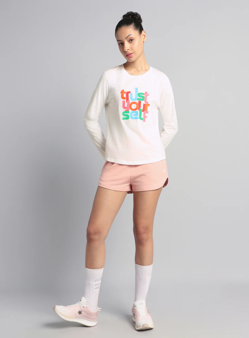 Women's Off White Trust Yourself Graphic T-shirt - Image 2