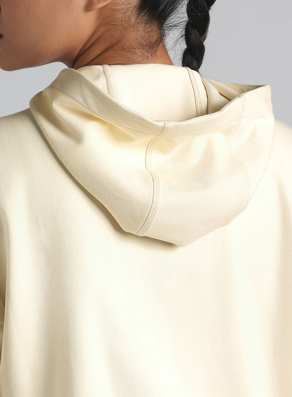 Women's Off White Workout Essential Cropped Jacket - Image 9