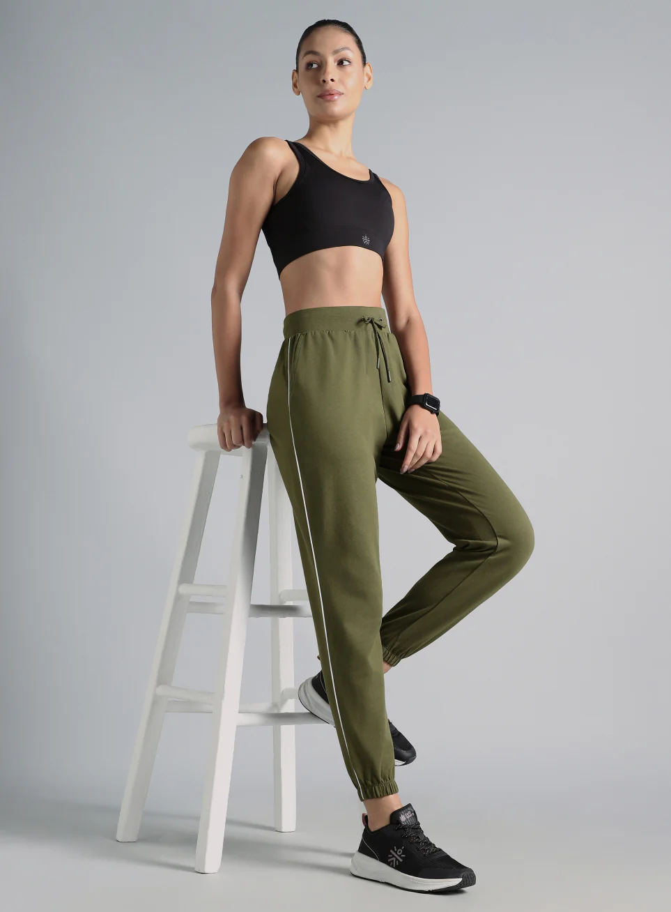Women's Olive Anyday Anywhere Joggers - Image 3