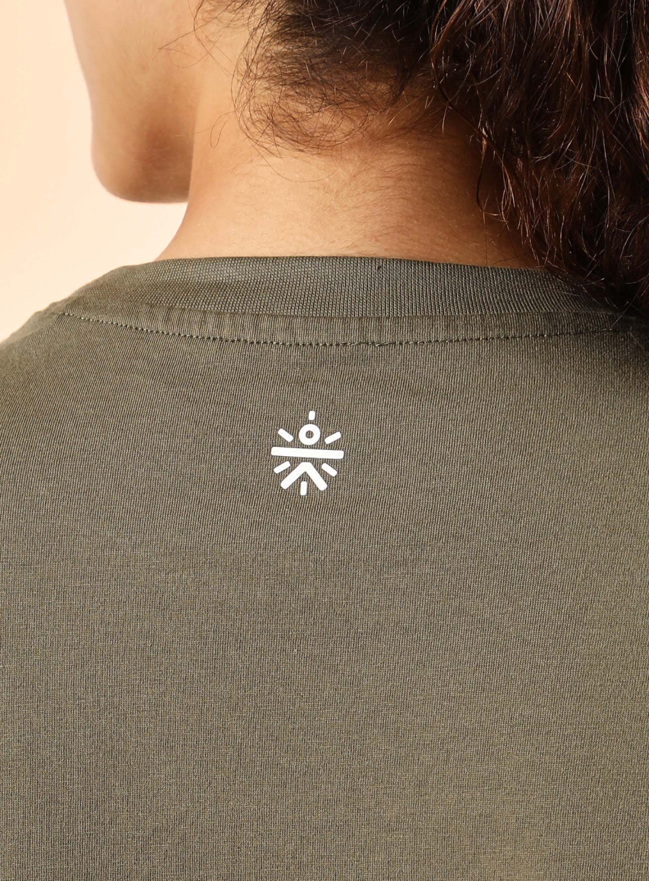 Women's Olive Pause and Align Printed T-shirt - Image 8