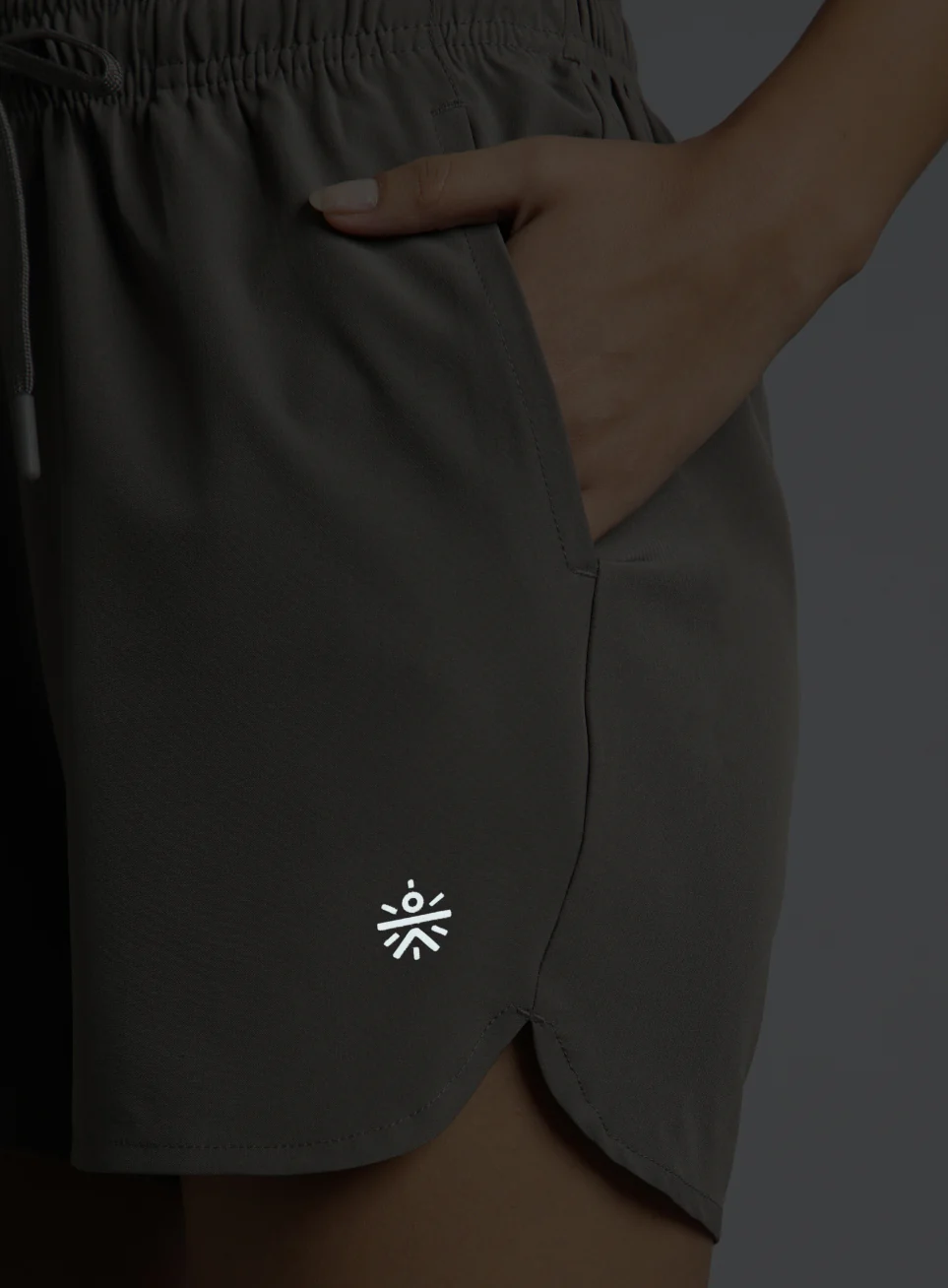 Women's Brown Running Essential Shorts - Image 8