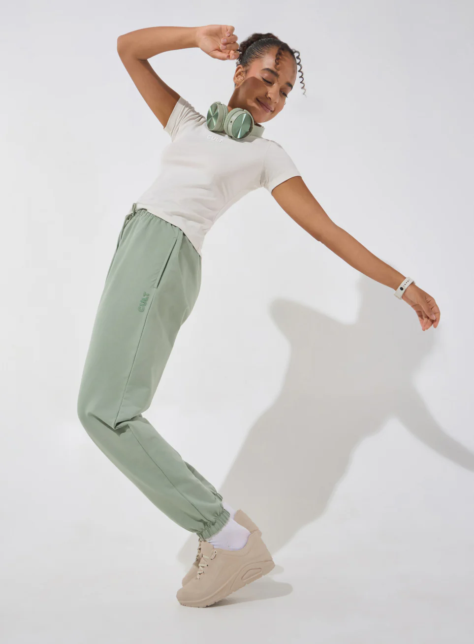 Women's Olive Soft Form Classic Joggers - Image 3
