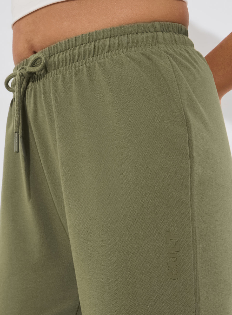 Women's Olive Soft Form Flow Flared Pants - Image 7