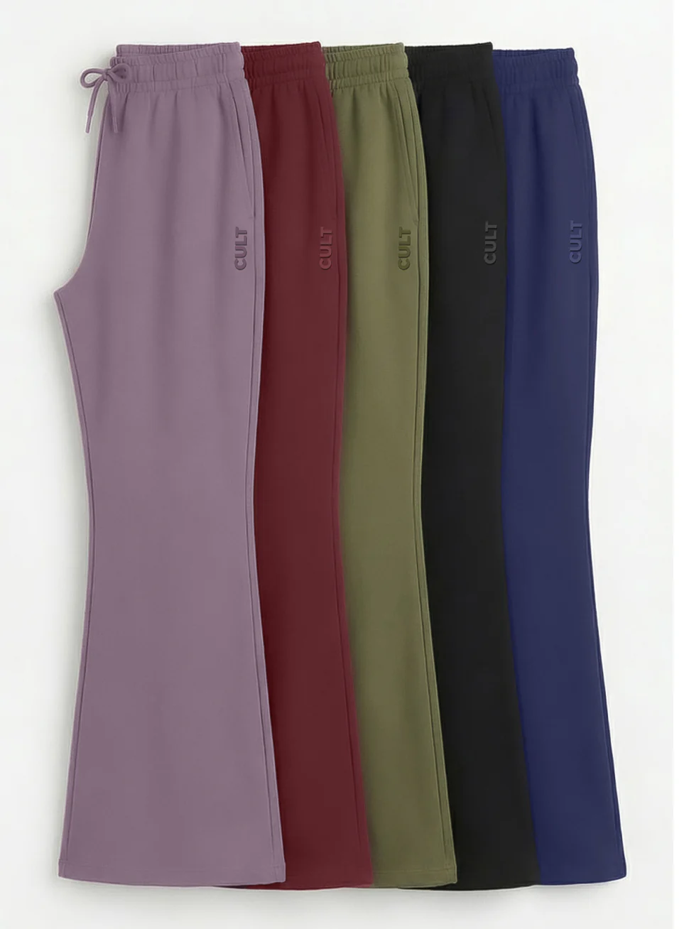 Women's Olive Soft Form Flow Flared Pants - Image 9