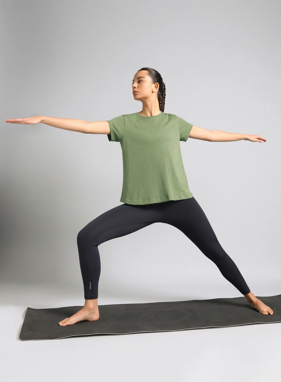 Women's Olive Yoga Flow Top - Image 3