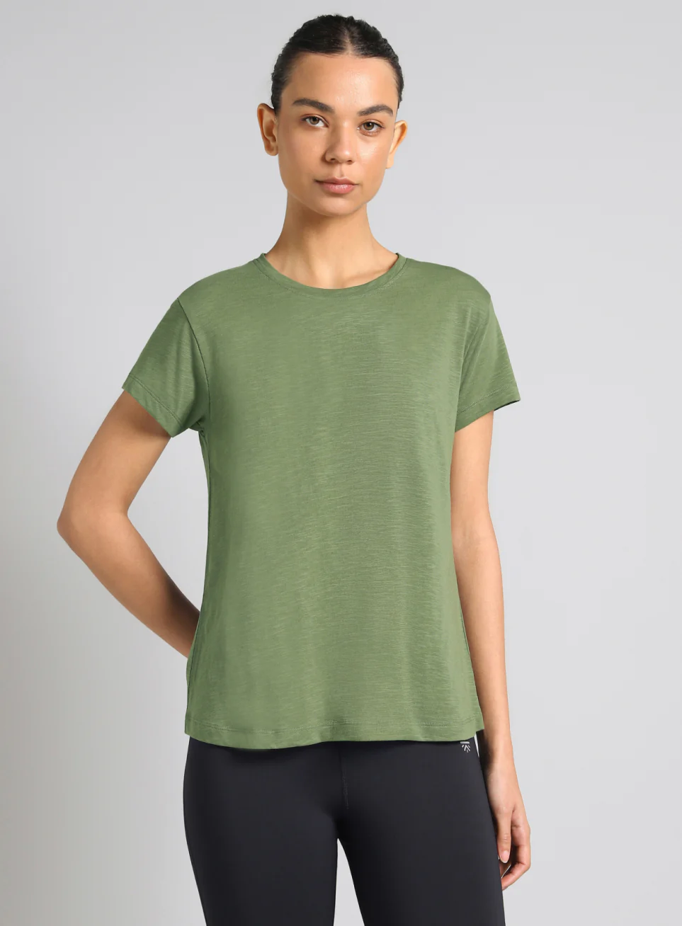Women's Olive Yoga Flow Top - Image 4