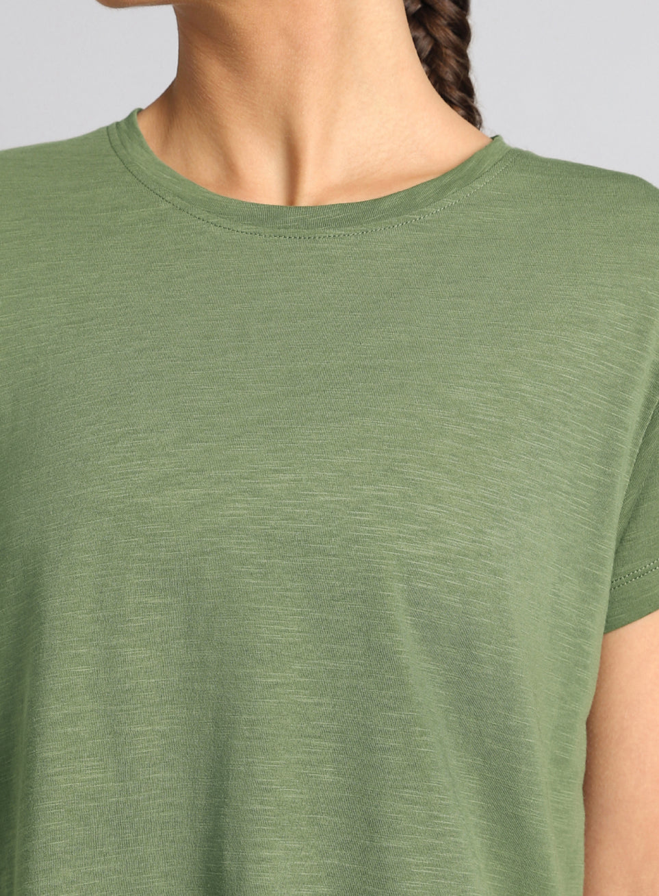 Women's Olive Yoga Flow Top - Image 7