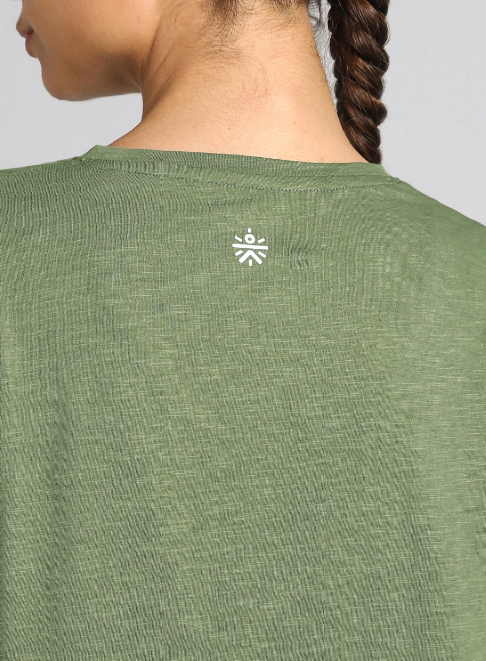 Women's Olive Yoga Flow Top - Image 8