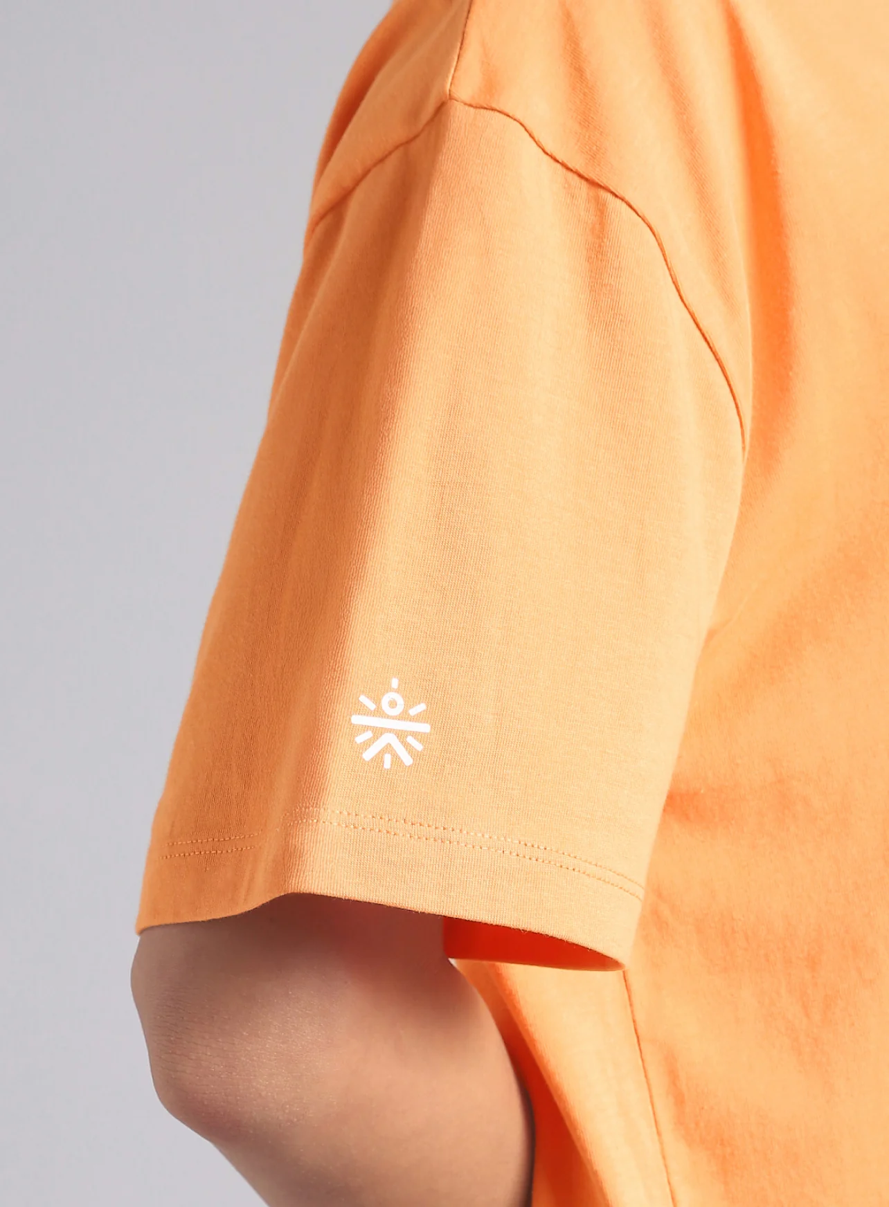 Women's Orange Graphic Oversized T-shirt - Image 8