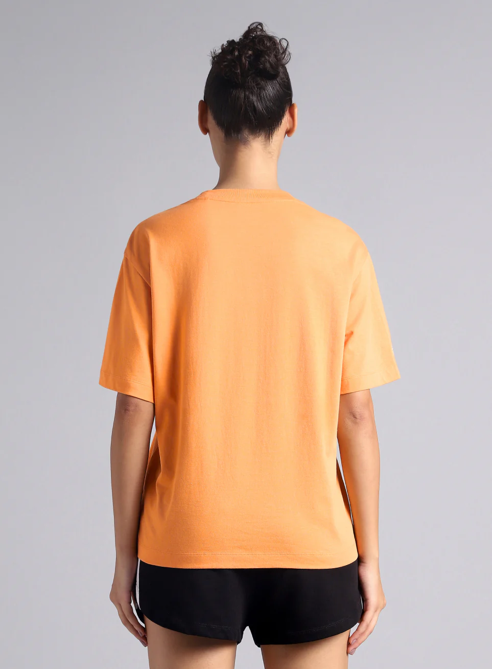 Women's Orange Graphic Relaxed Fit T-shirt - Image 6