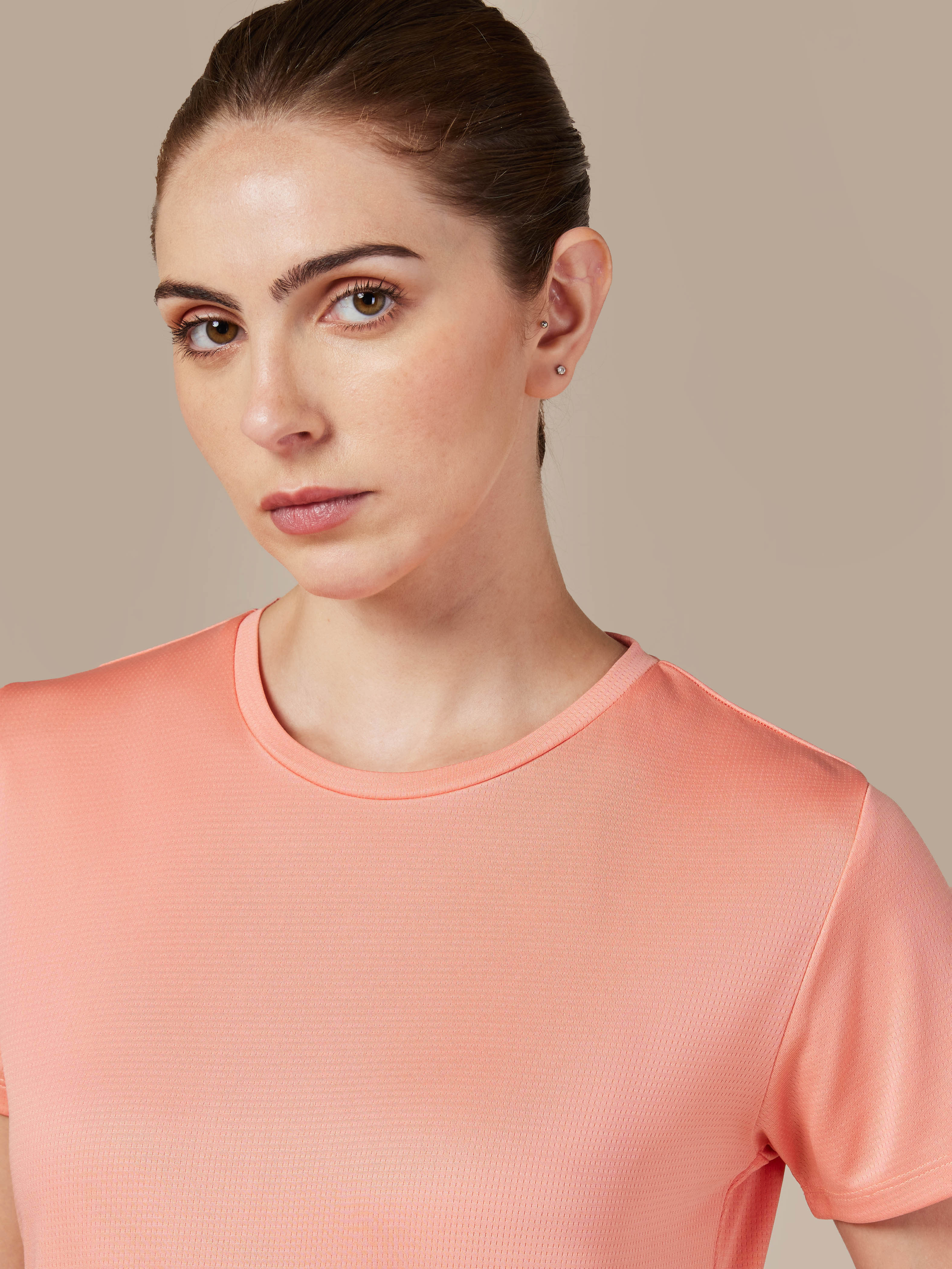 Women's Orange Performance T-shirt - Image 4