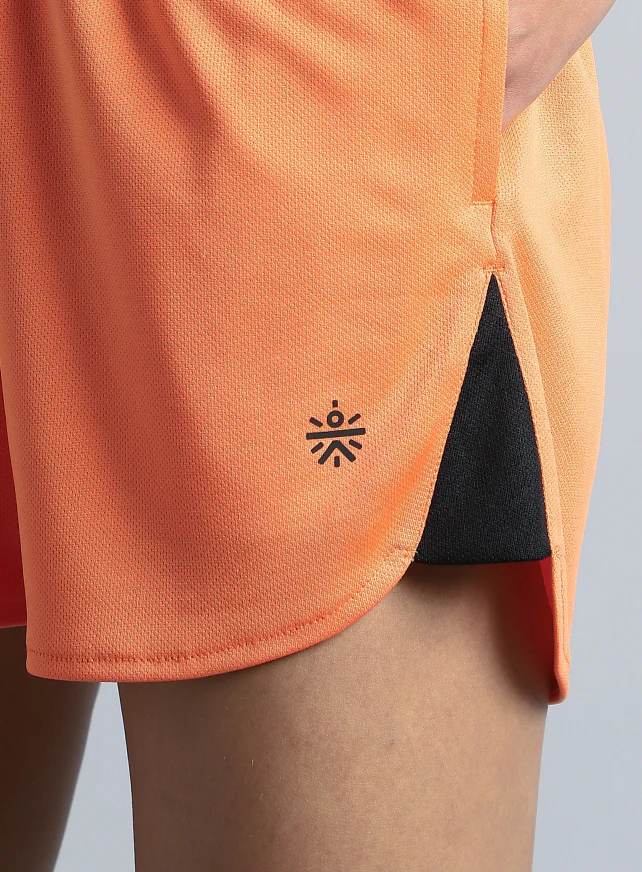 Women's Orange Train Day Performance Shorts - Image 8