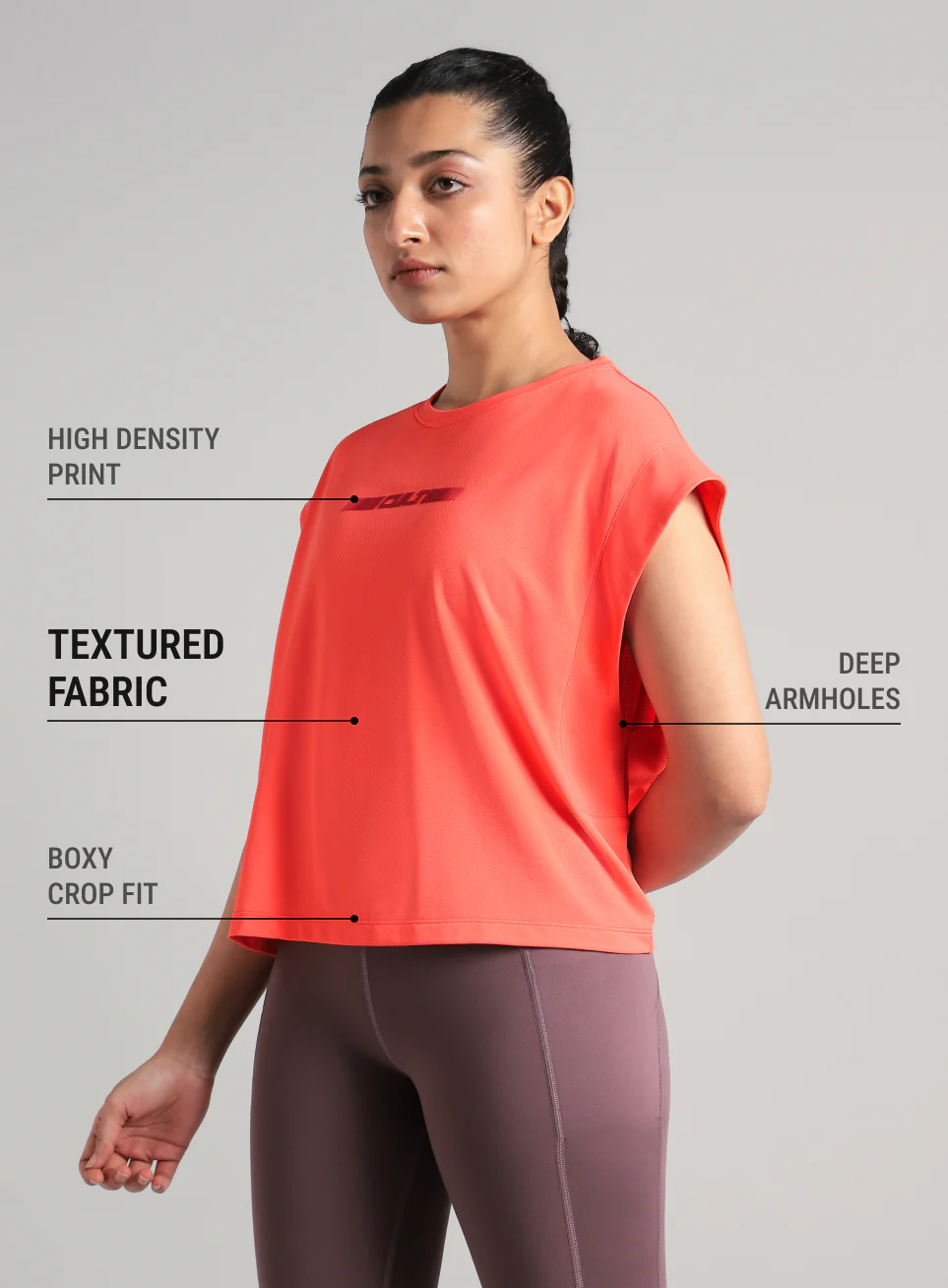 Women's Peach Muscle Ease Boxy Fit T-shirt - Image 5