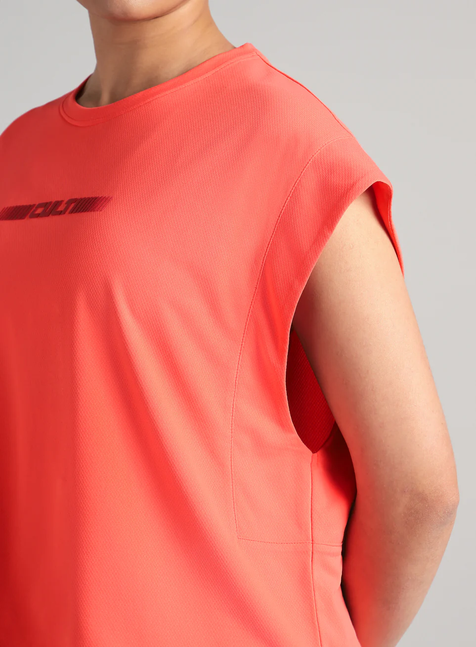 Women's Peach Muscle Ease Boxy Fit T-shirt - Image 8