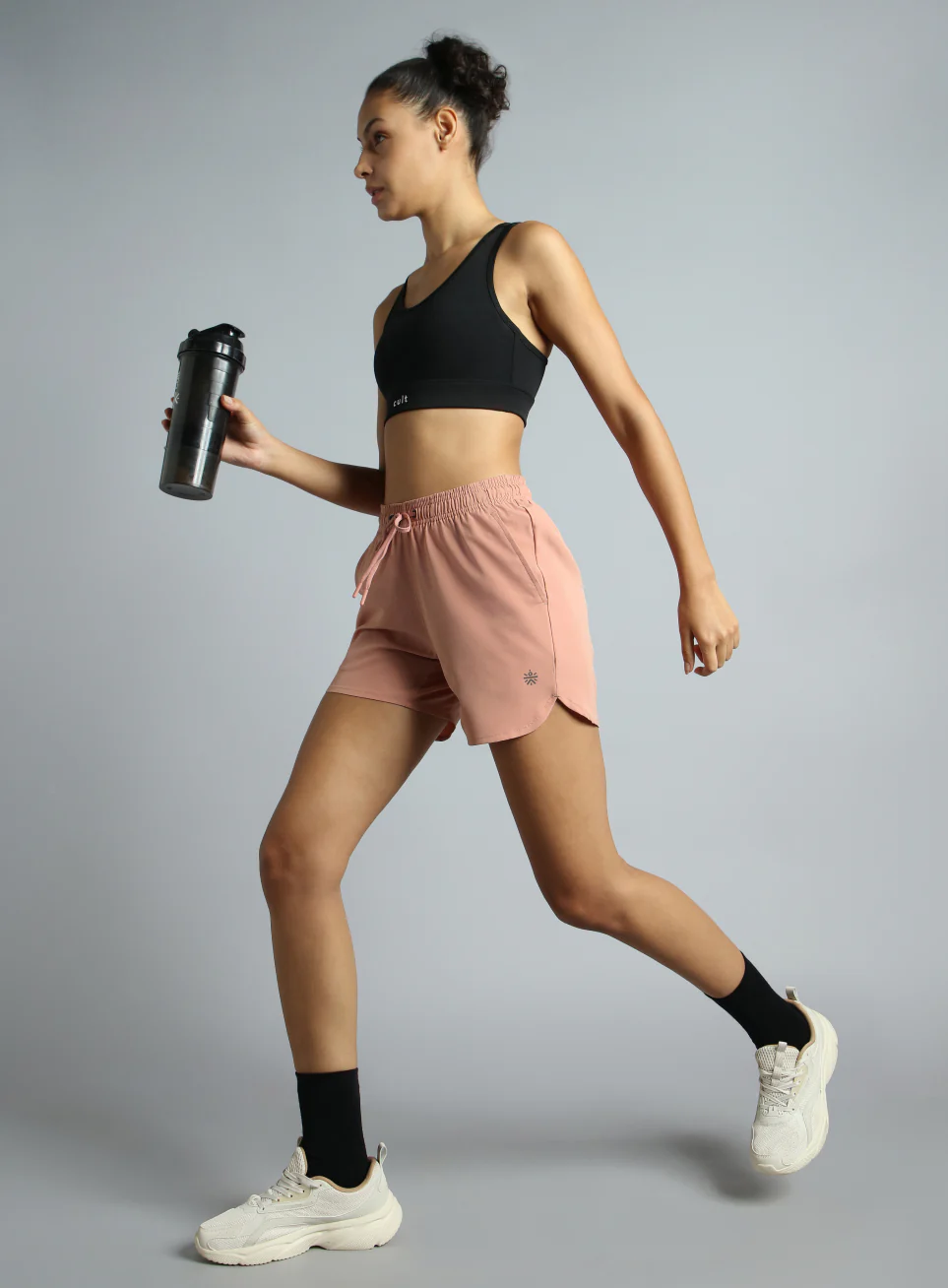 Women's Peach Running Essential Shorts - Image 2