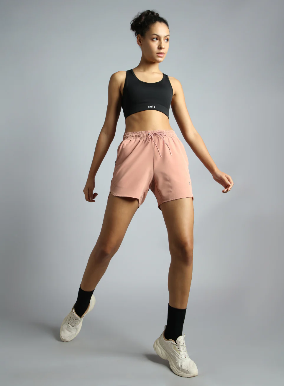 Women's Peach Running Essential Shorts - Image 3
