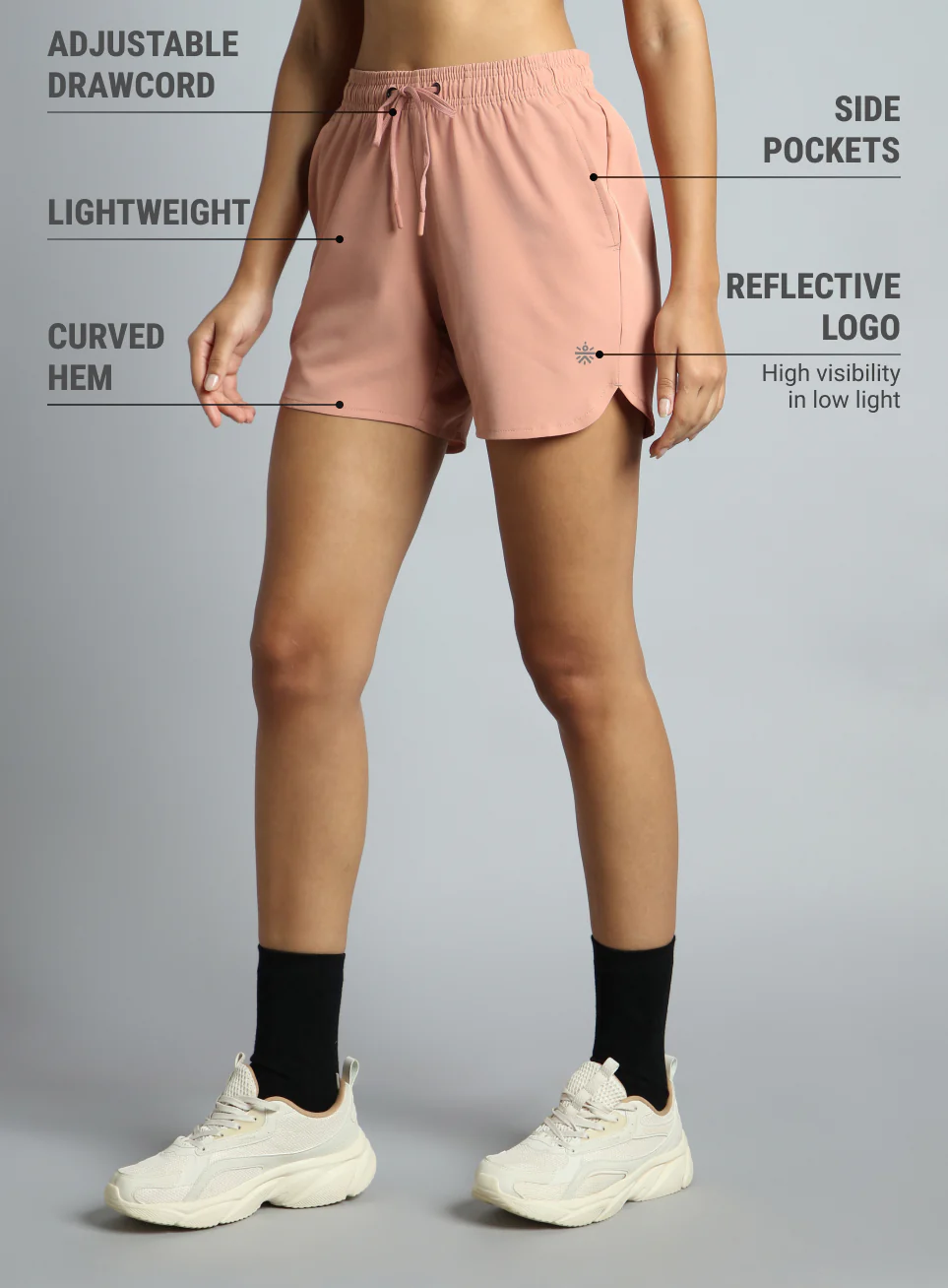 Women's Peach Running Essential Shorts - Image 5