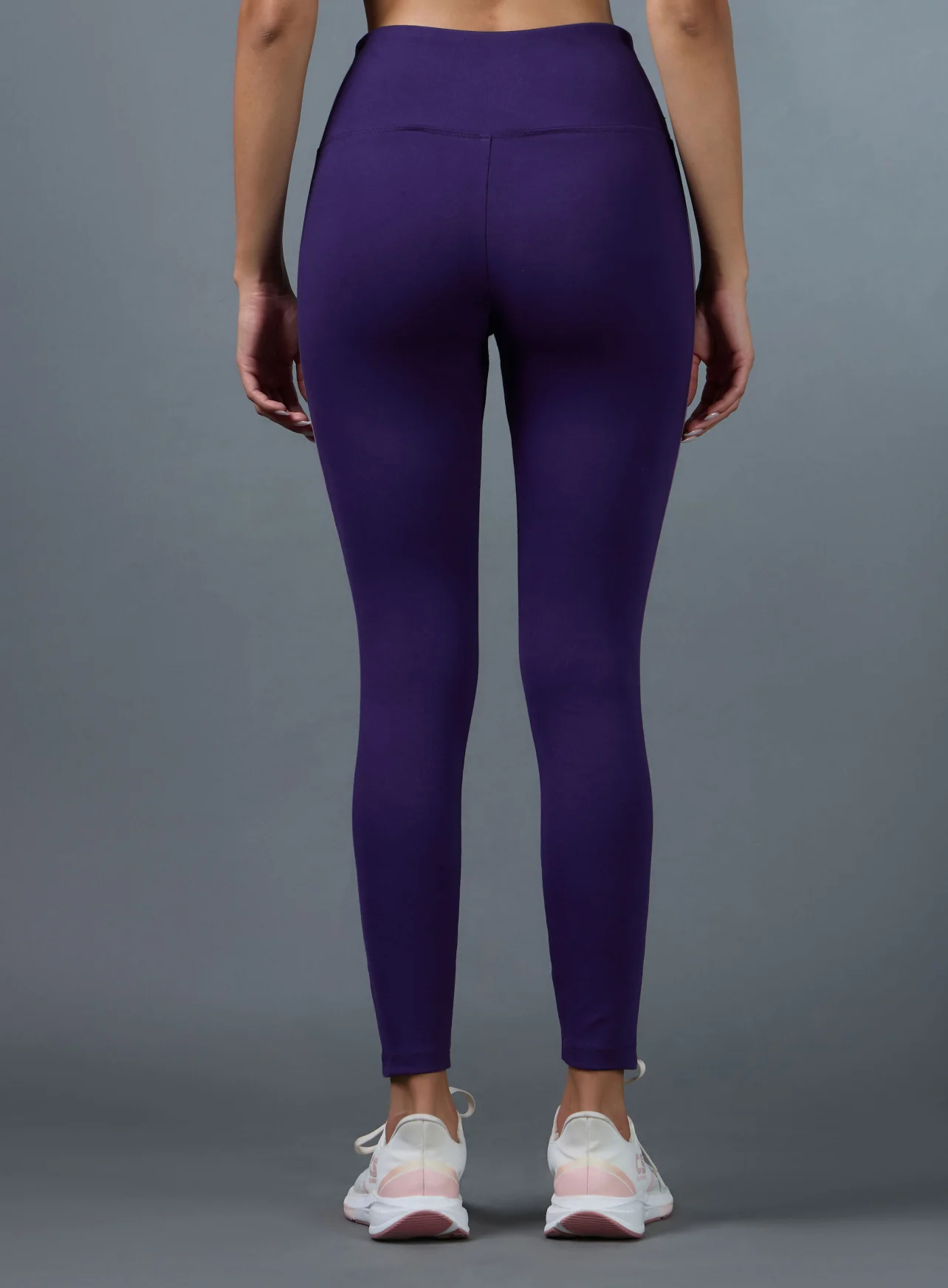 Women's Performance Cotton Purple Tights - Image 6