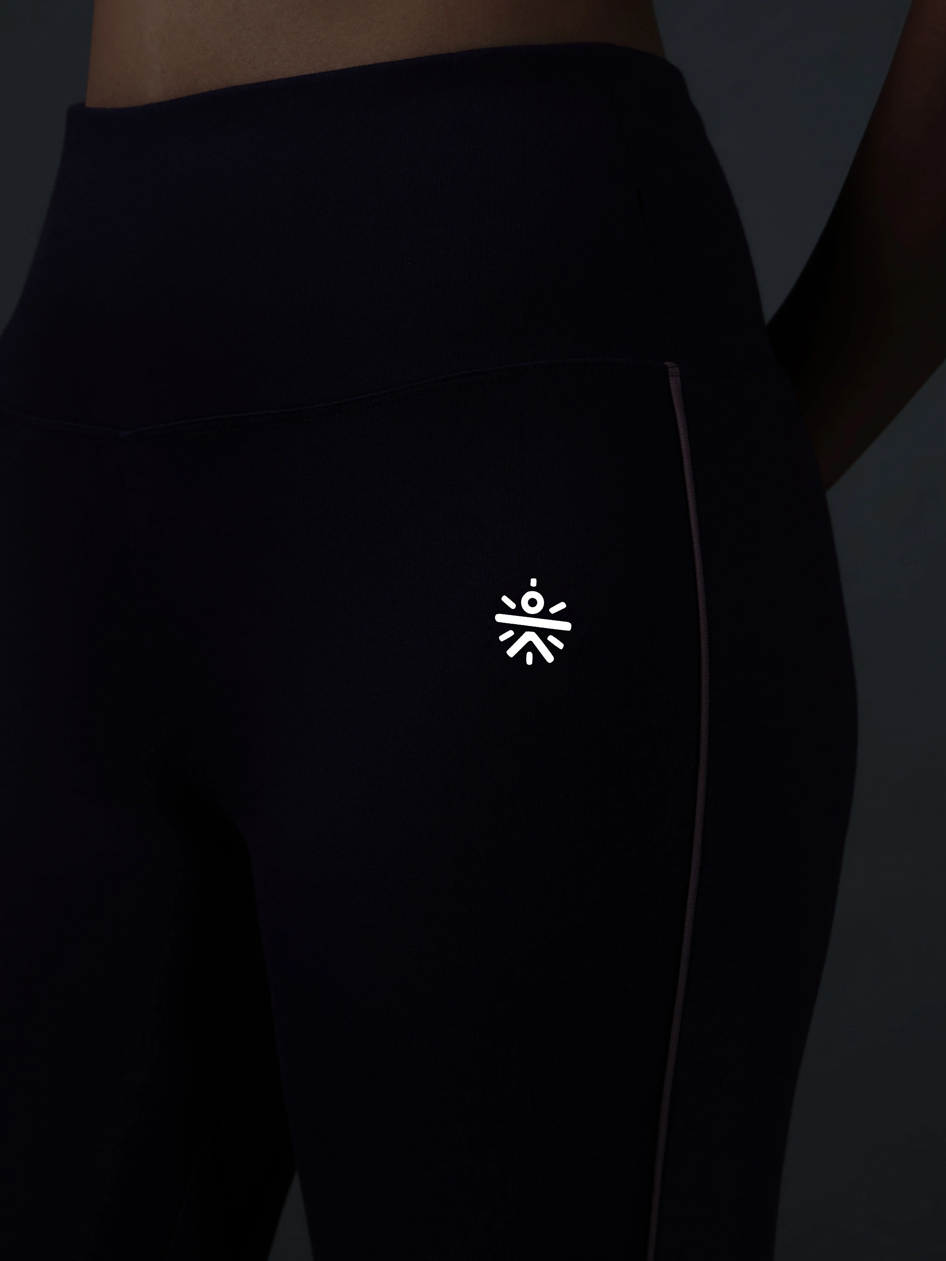Women's Performance Cotton Purple Tights - Image 7