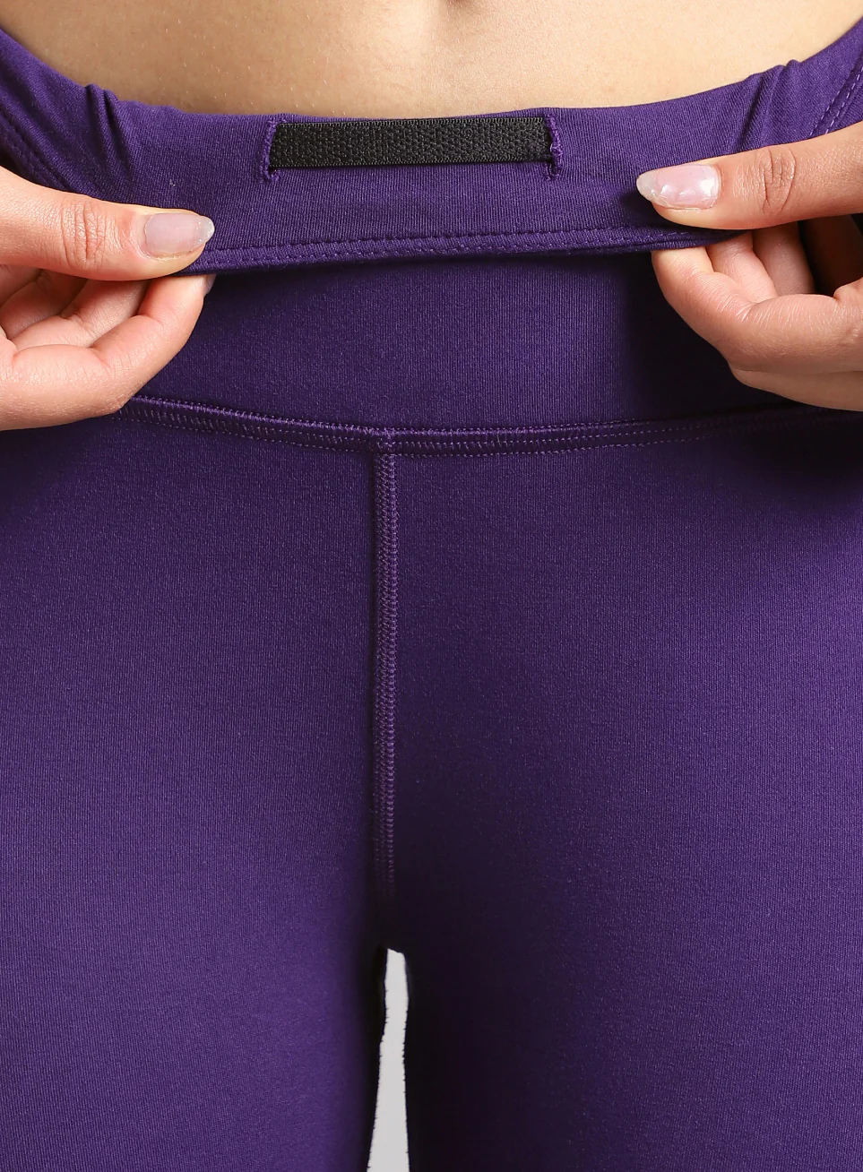 Women's Performance Cotton Purple Tights - Image 9