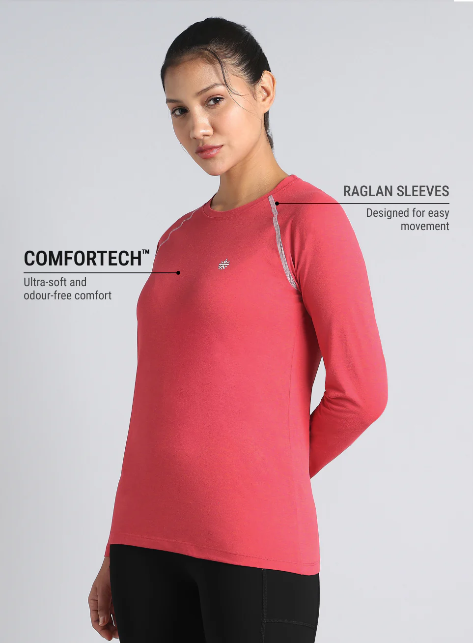 Women's Pick Active Day COMFORtech Full Sleeve T-shirt - Image 5