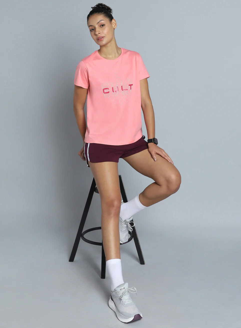 Women's Pink Brand Carrier T-shirt - Image 3