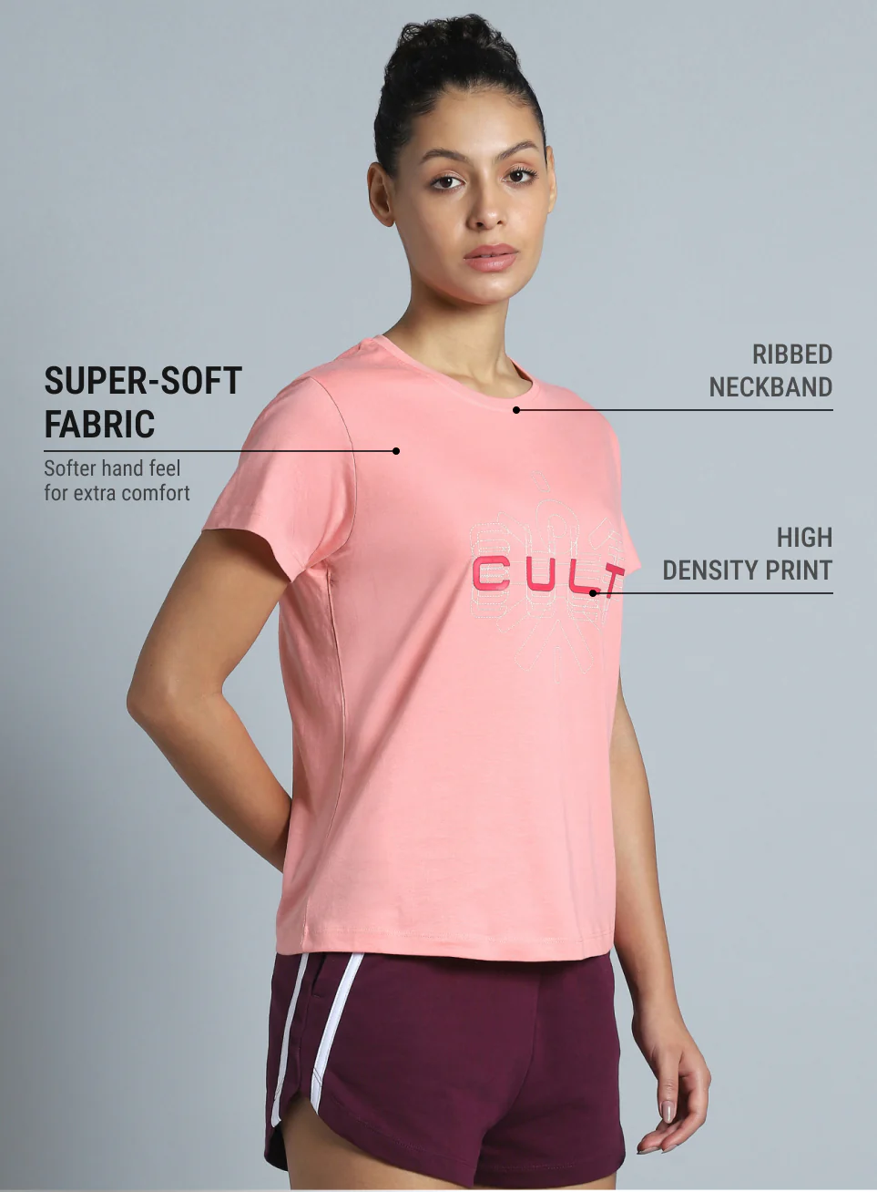 Women's Pink Brand Carrier T-shirt - Image 5
