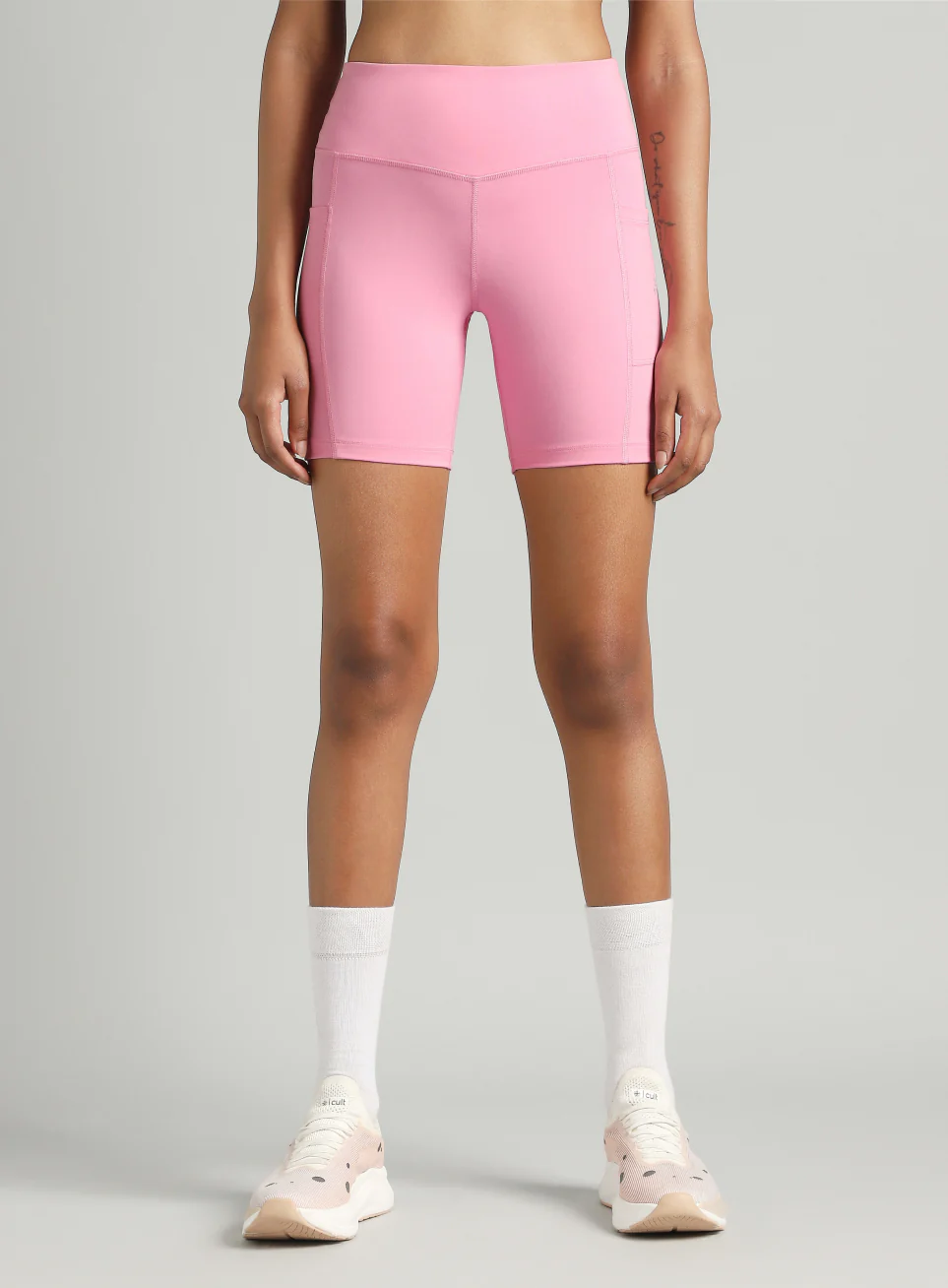 Women's Pink COMFlex Cycling Shorts - Image 4