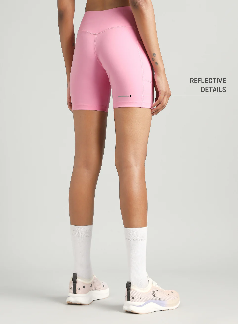 Women's Pink COMFlex Cycling Shorts - Image 6