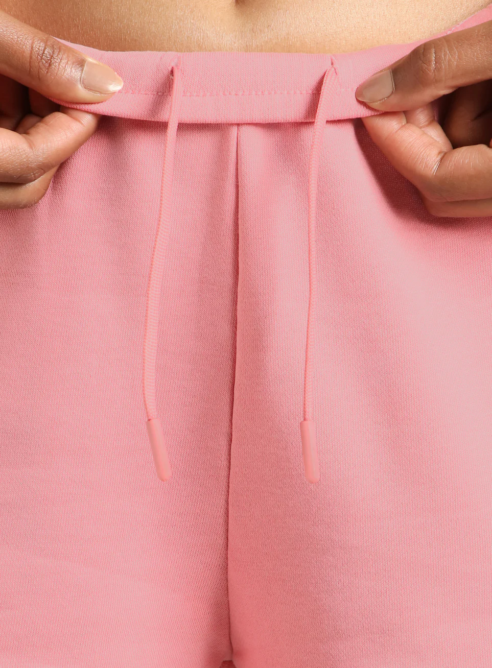 Women's Pink Contrast Power Tape Shorts - Image 8