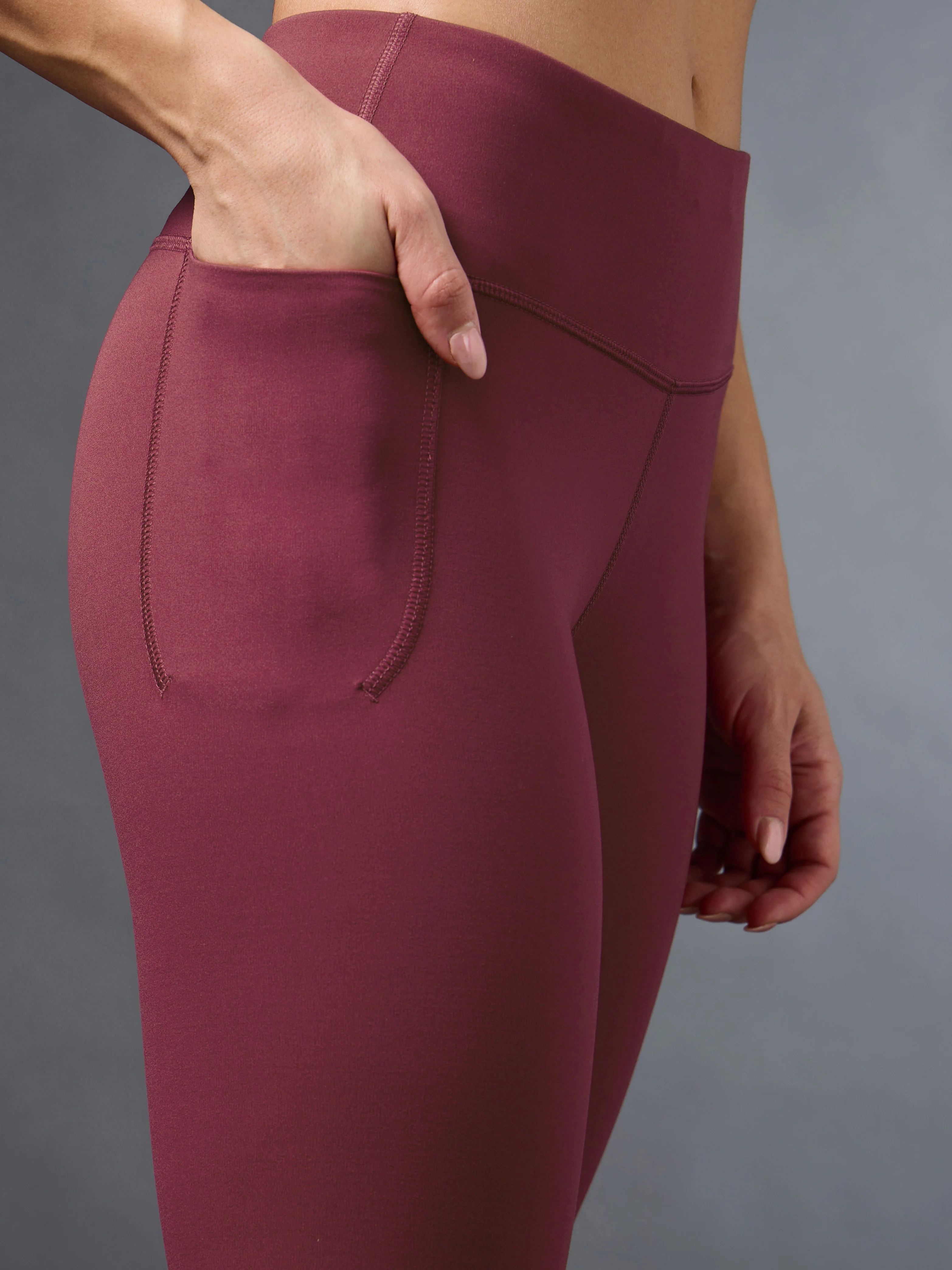 Women's Pink Cropped Performance COMFlex Tights - Image 7