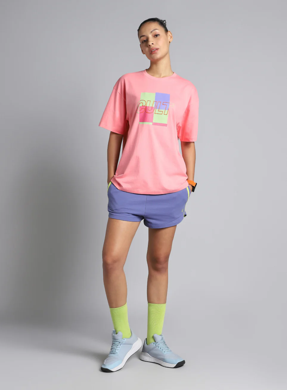 Women's Pink Cult Brand Carrier Oversized T-shirt - Image 2