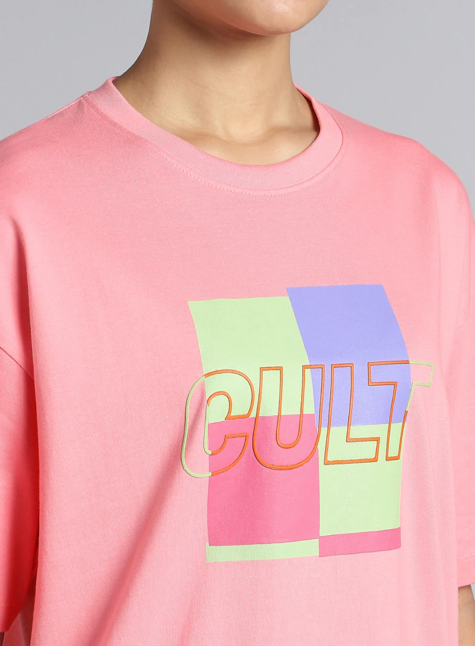 Women's Pink Cult Brand Carrier Oversized T-shirt - Image 7
