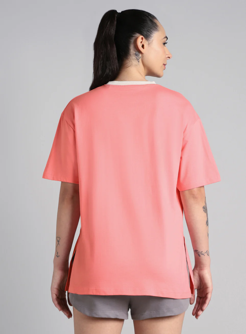Women's Pink Cult Classic Oversized Fit T-shirt - Image 6