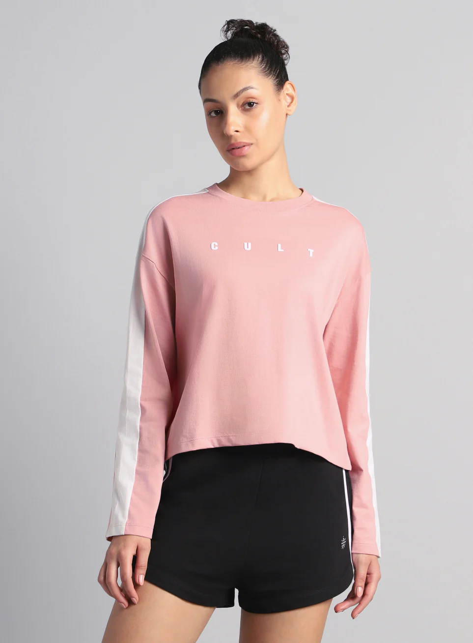 Women's Pink Cult Sporty Full Sleeve T-shirt - Image 4